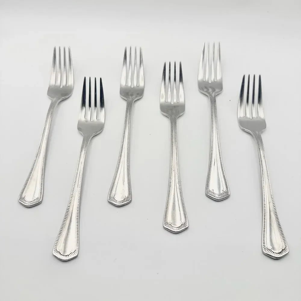 Waterford Somerset 18/10 Stainless 7 Dinner Forks Replacement Flatware 8